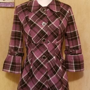 Heart Soul Long Sleeve Tweed Jacket